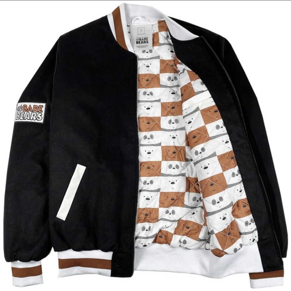 Curfew WE BARE BEARS VARSITY JACKET